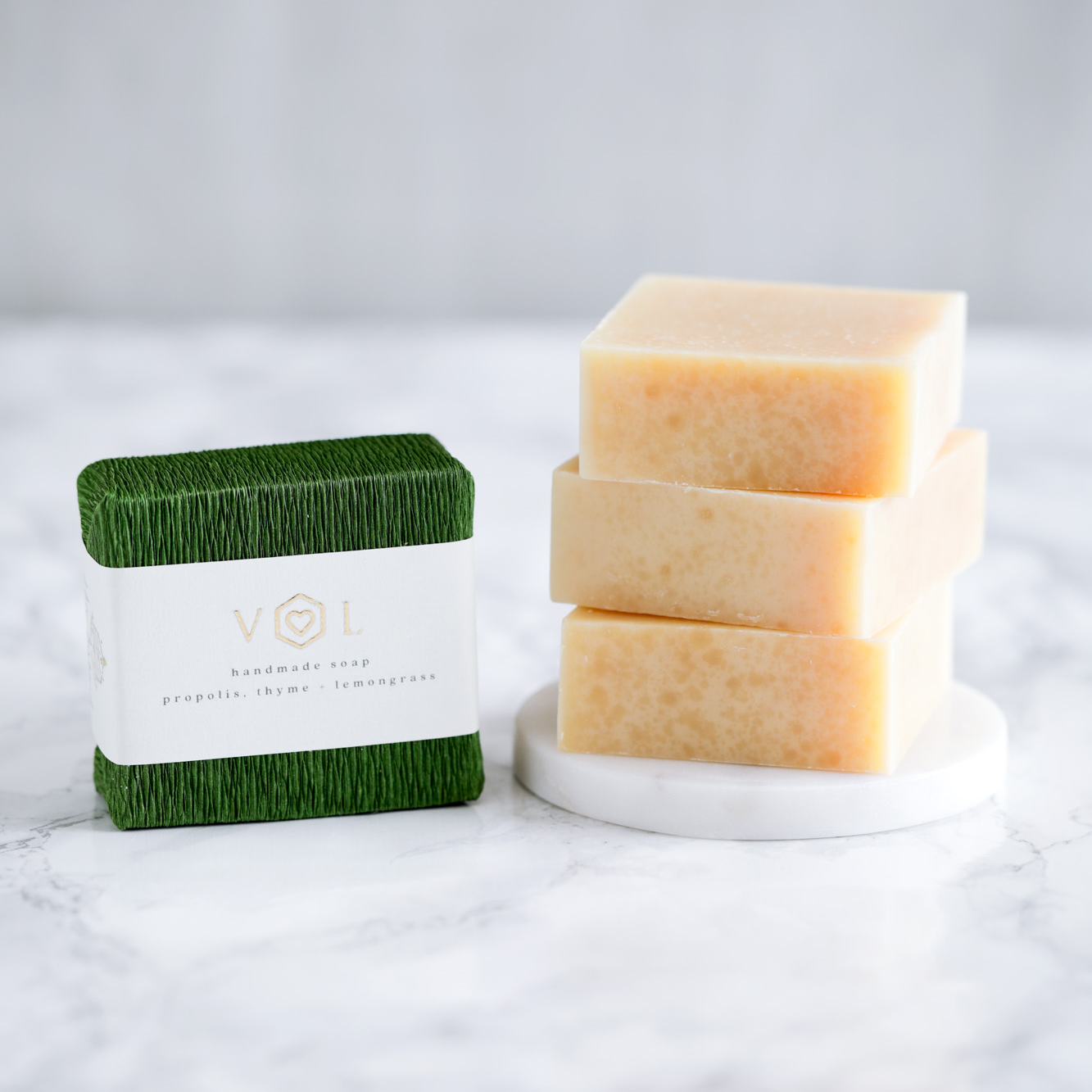 Propolis, Thyme + Lemongrass Soap Square